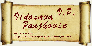 Vidosava Panjković vizit kartica